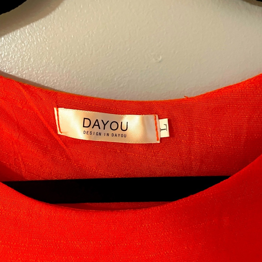 Dayou Layered Orange dress